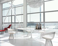 Platner Arm Chair, Saarinen Dining Table, Platner Easy Chair, Platner Ottoman