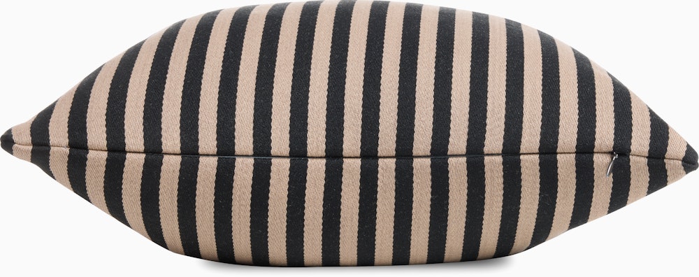 Toostripe Pillow - 17"x17"",  Black/Raw Umber"