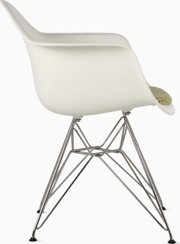 Eames Molded Plastic Armchair with Seat Pad
