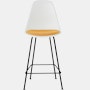 Eames Molded Plastic Counter Stool with Seat Pad