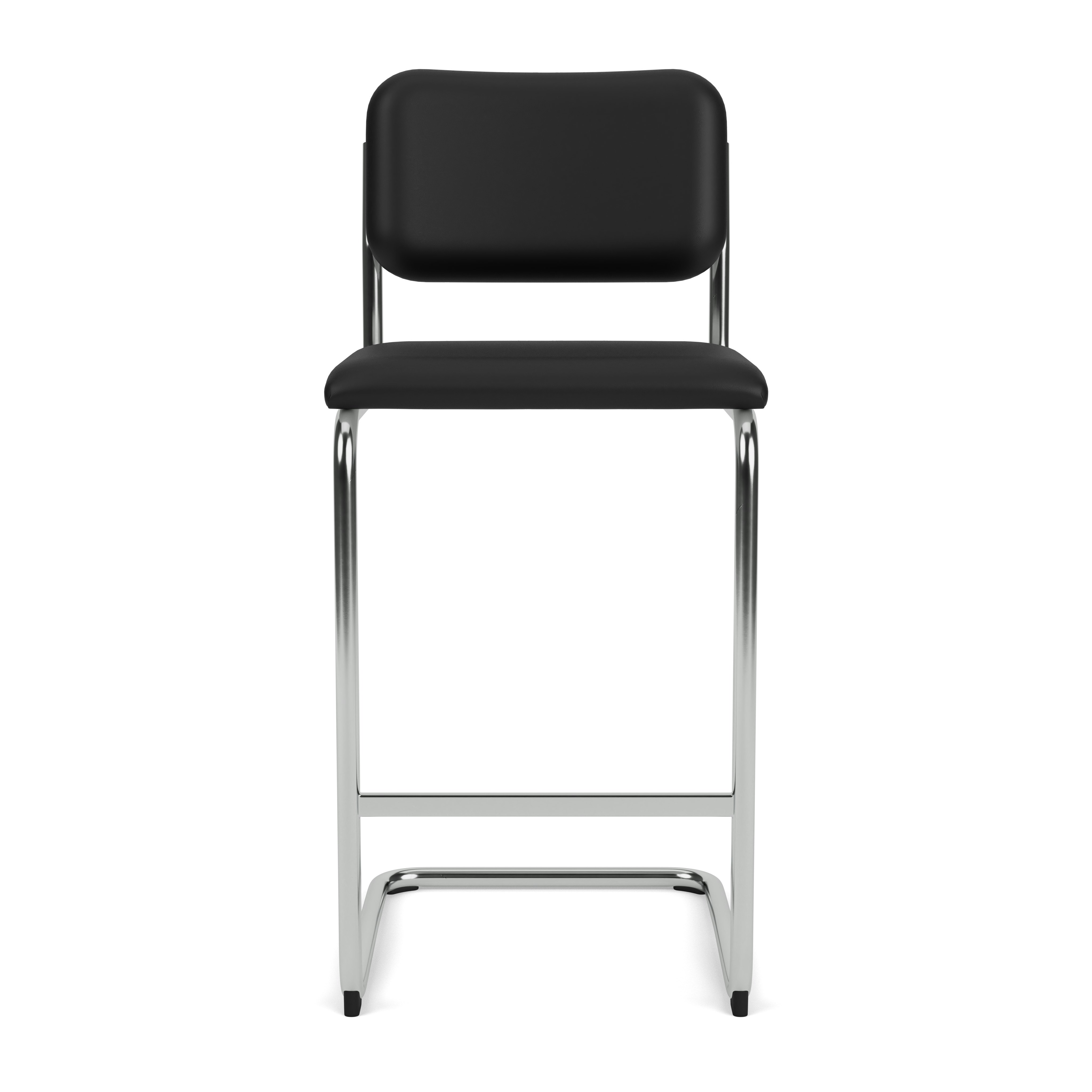 Cesca Bar Stool - Volo Leather, Black