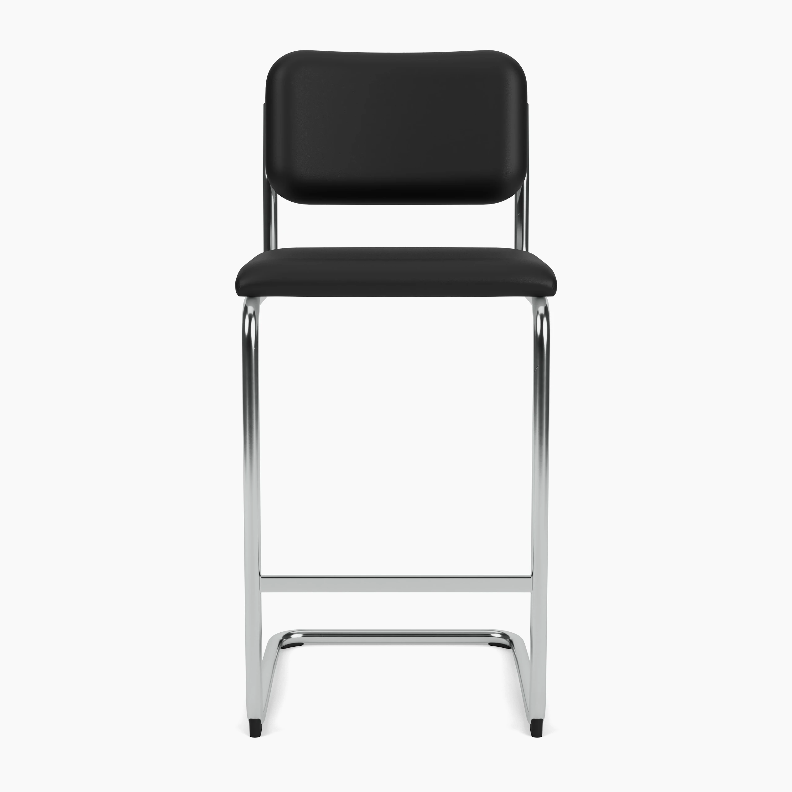 Cesca Bar Stool - Volo Leather, Black