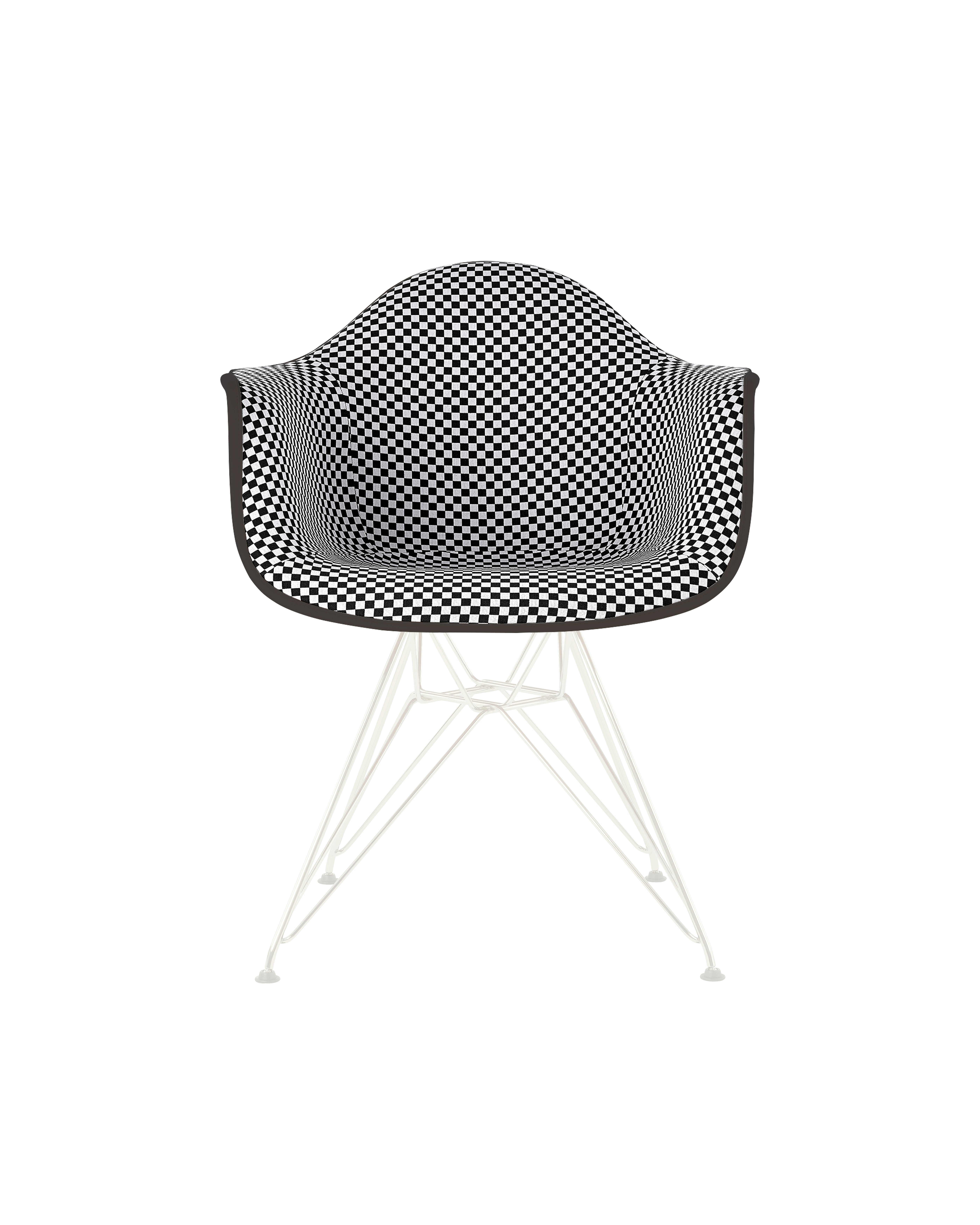 Eames Upholstered Molded Plastic Armchair