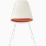 Eames Molded Plastic Side Chair with Seat Pad Eames Molded Plastic Side Chair with Seat Pad