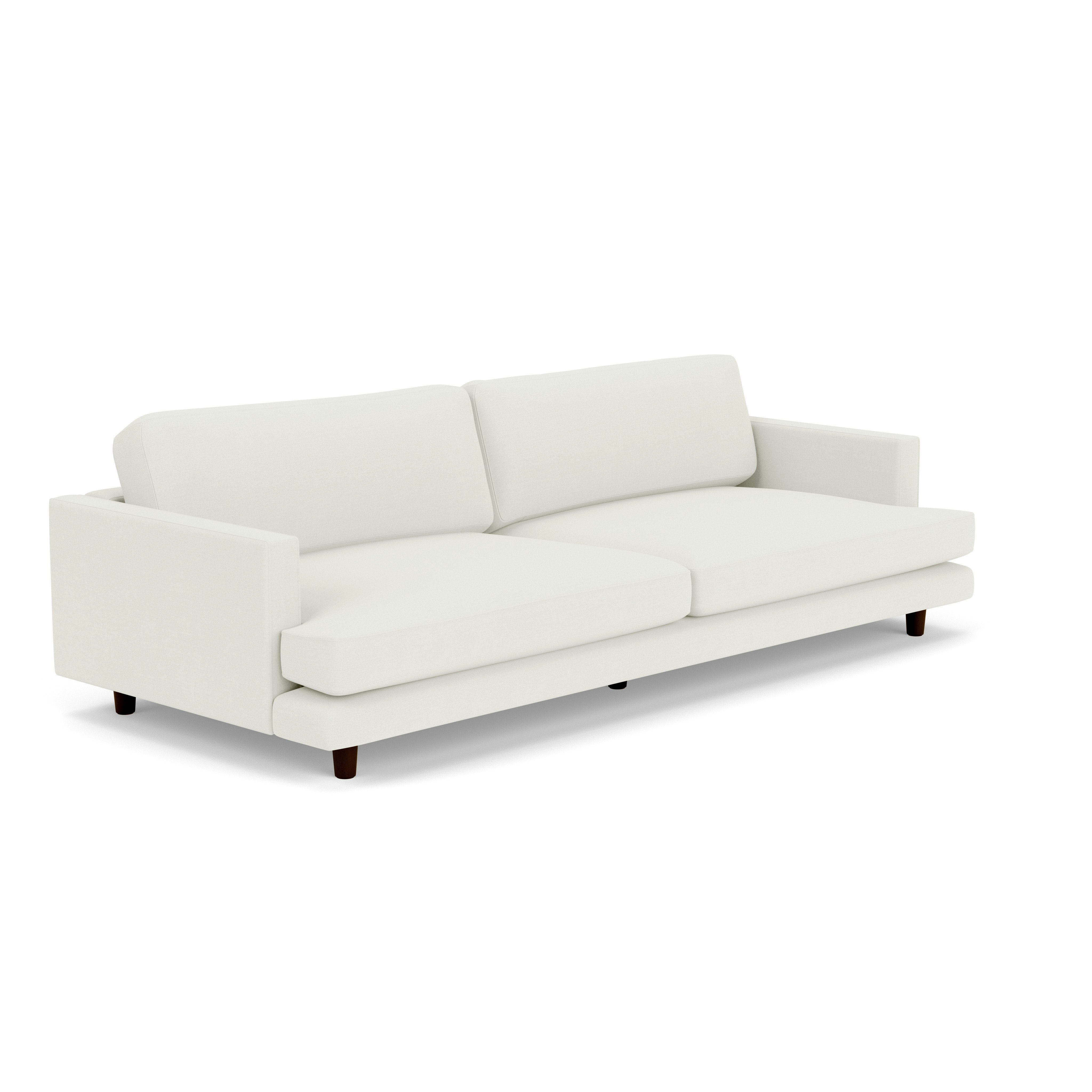 D'Urso Sofa - Hourglass, Air, Burnt Walnut on Oak
