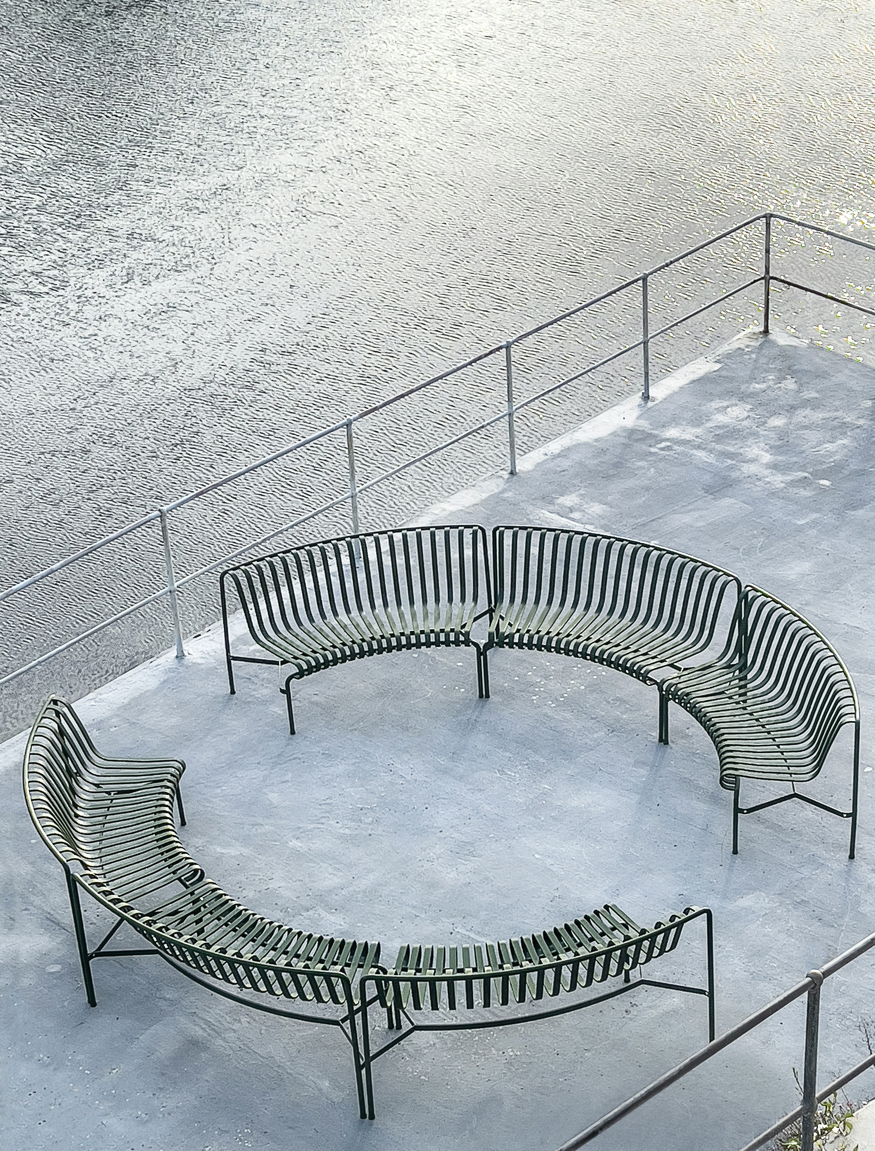 Palissade Park Dining Benches, Set of 2