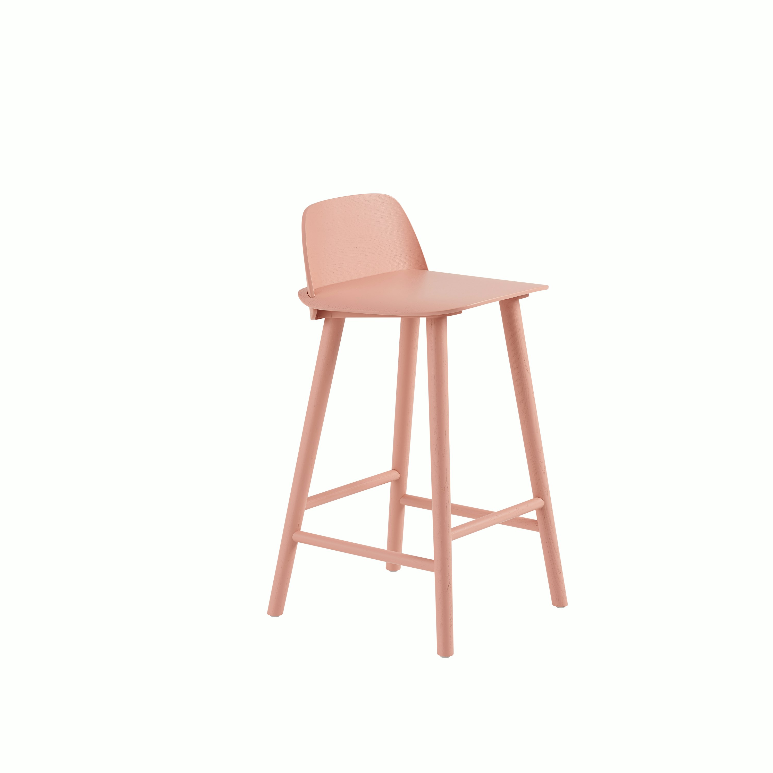 Nerd bar stool h65cm tan rose Muuto 5000x5000 hi res