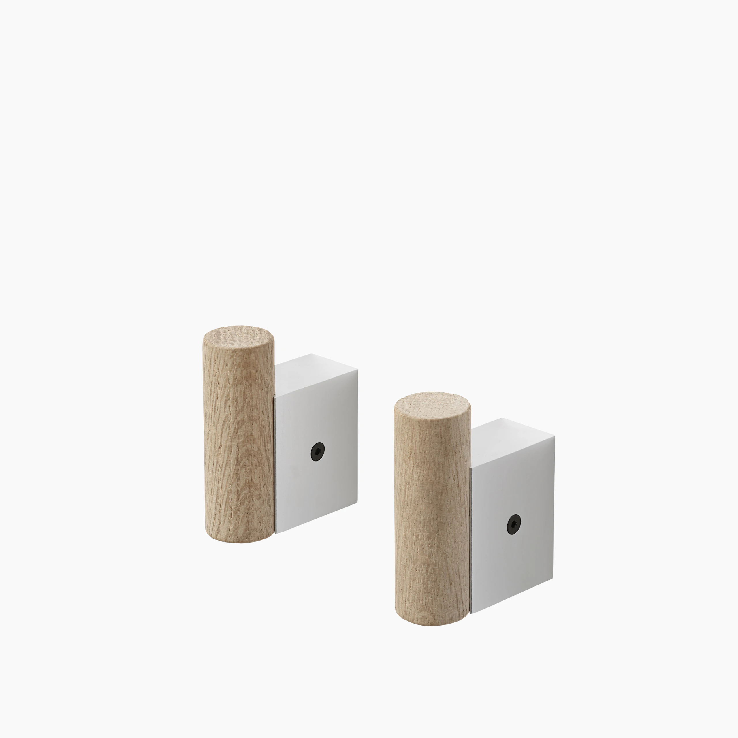 Attach coat hooks aluminum oak 2 set Muuto 5000x5000
