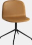 Visu 4 Point Swivel Side Chair, Refine leather cognac