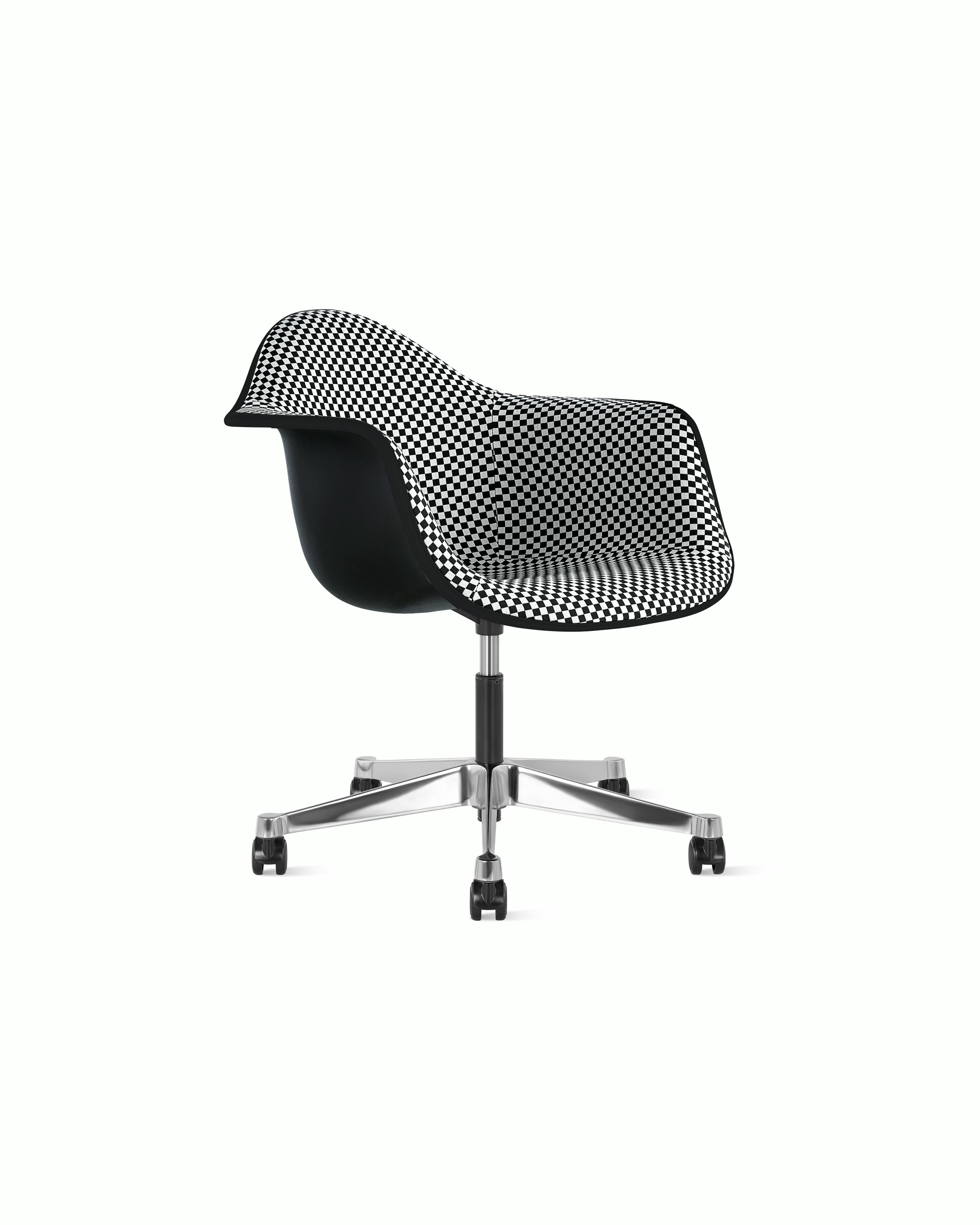 Eames Upholstered Molded Plastic Task Armchair