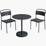 Linear Steel Café Set Linear Steel Café Set
