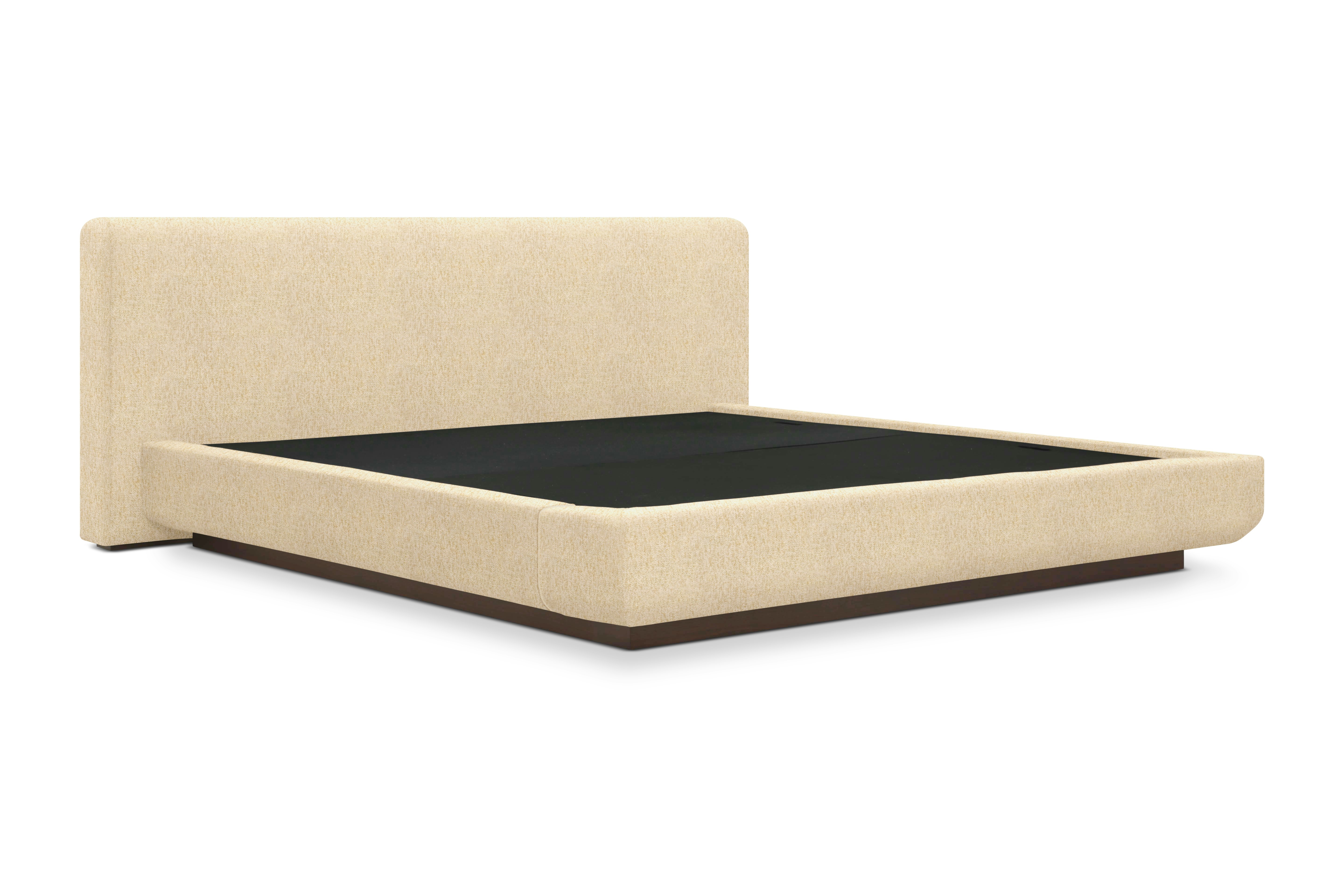 Mesa Bed - Queen in Walnut and Novato Parchment