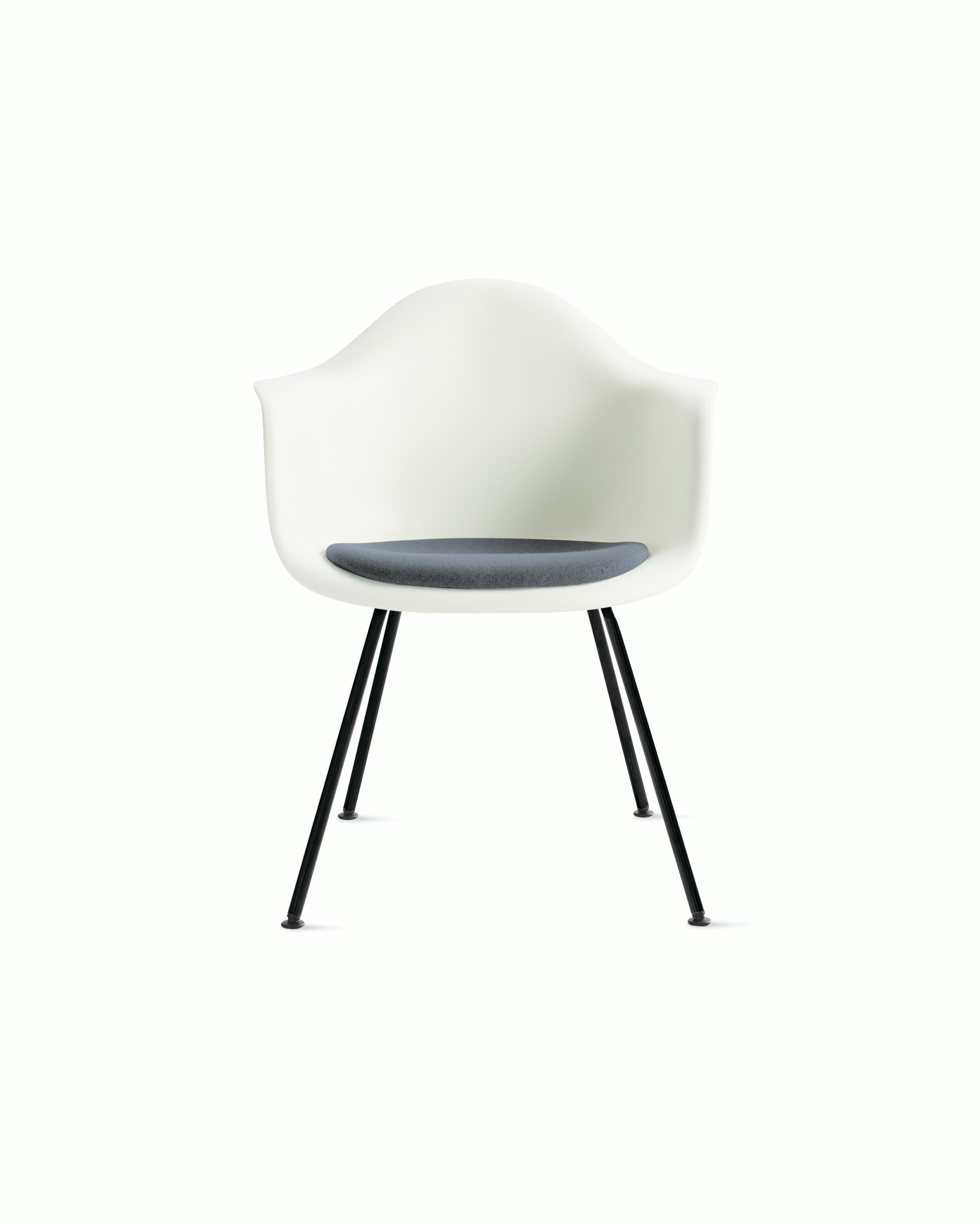 Eames Molded Plastic Armchair with Seat Pad