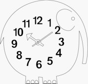 Nelson Elihu The Elephant Wall Clock