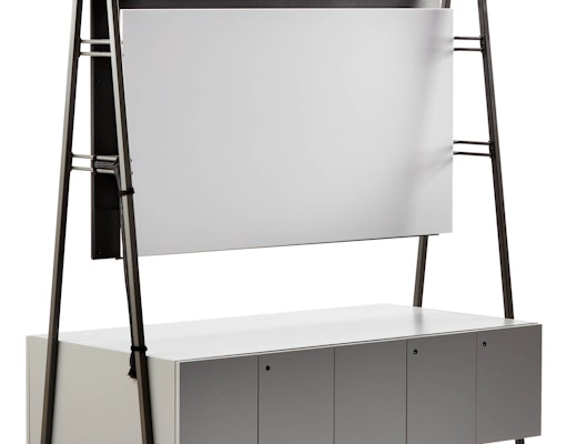 Rockwell Unscripted media cart tv support monitor support storage AV equipment mobile casters markerboard accessory
