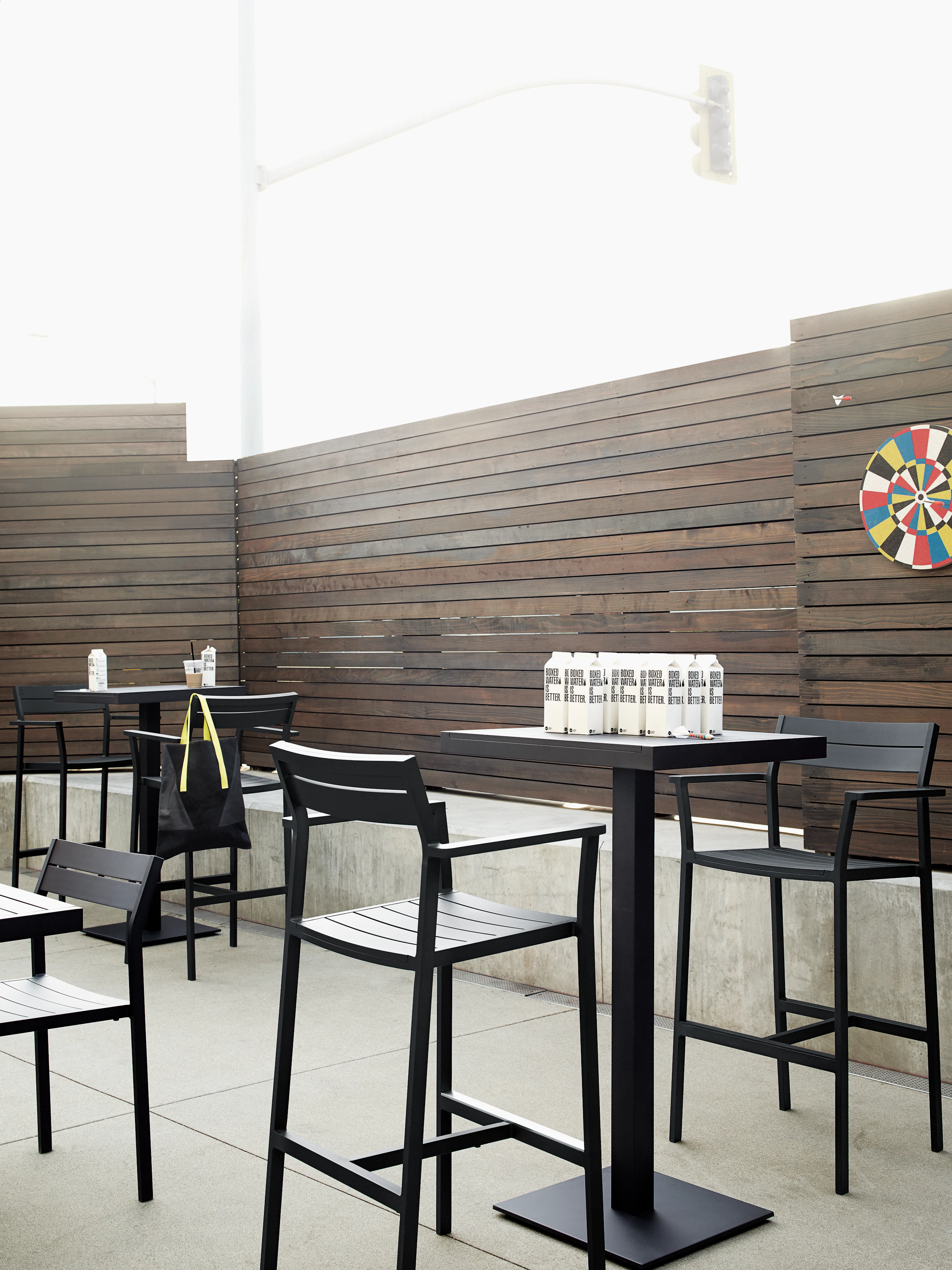 Eos Pedestal Bar-Height Table