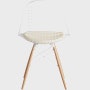 Eames Dowel-Leg Wire Chair with Seat Pad (DKW.5)