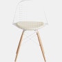 Eames Dowel-Leg Wire Chair with Seat Pad (DKW.5)