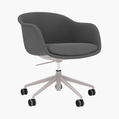 Fiber Conference Chair - Armchair,  Remix,  Dark Grey,  Aluminum Tube