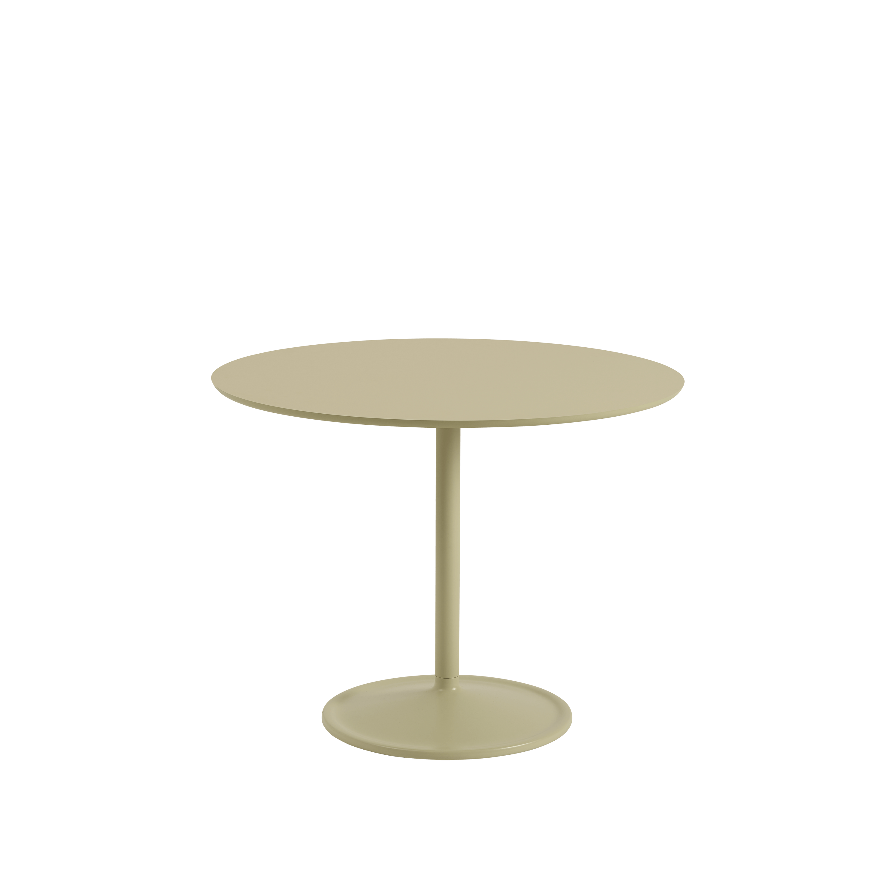 Soft Cafe Table in Beige Green Laminate