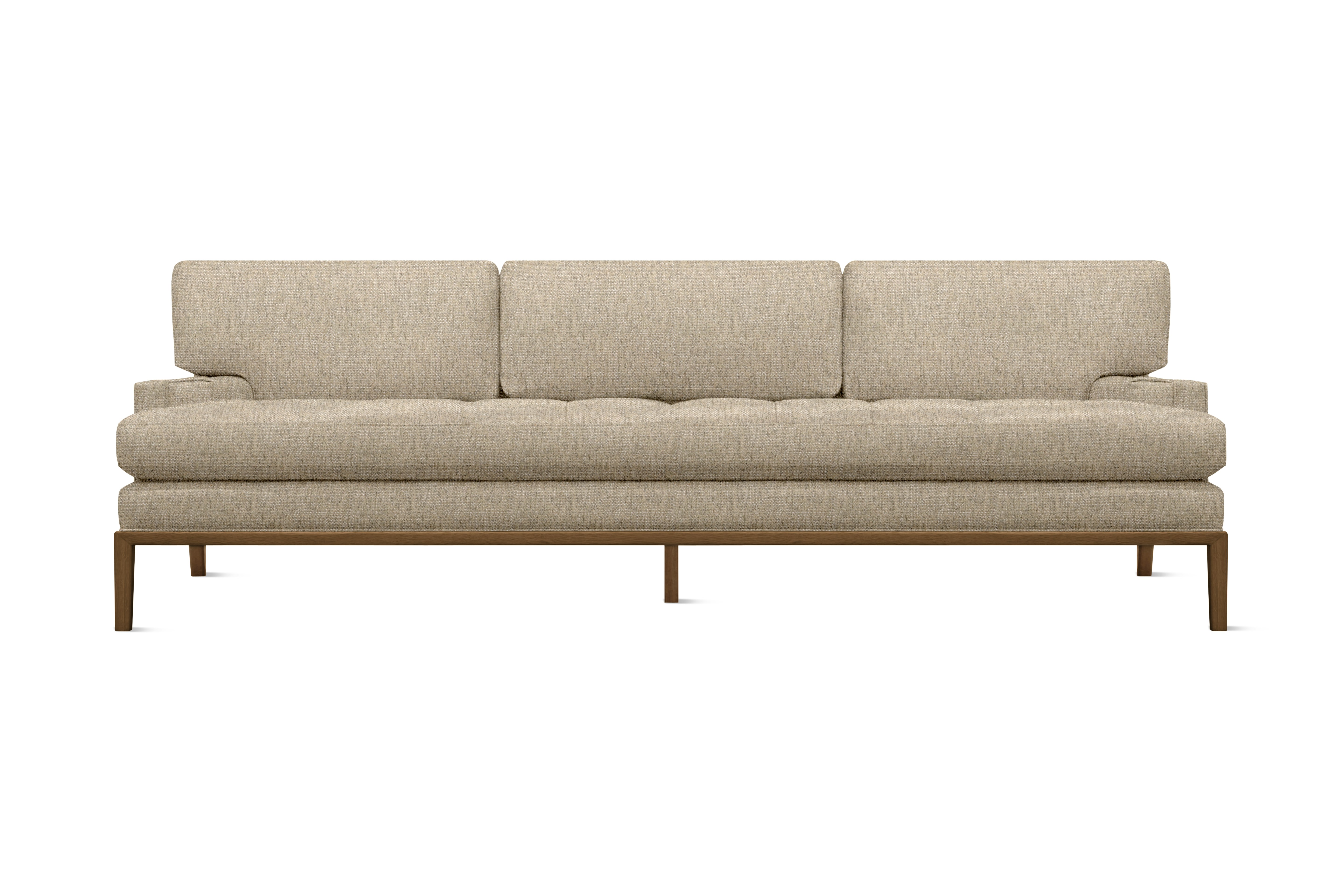 Forster Sofa - Novato,  Dune,  Walnut