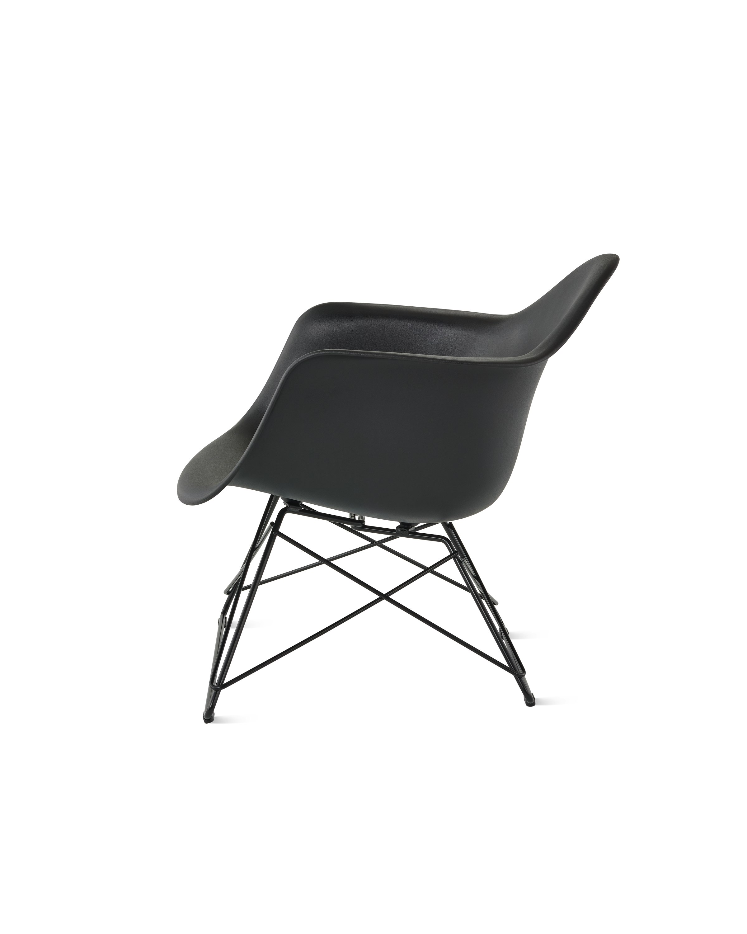 Eames Molded Plastic Low Wire Base Armchair LAR