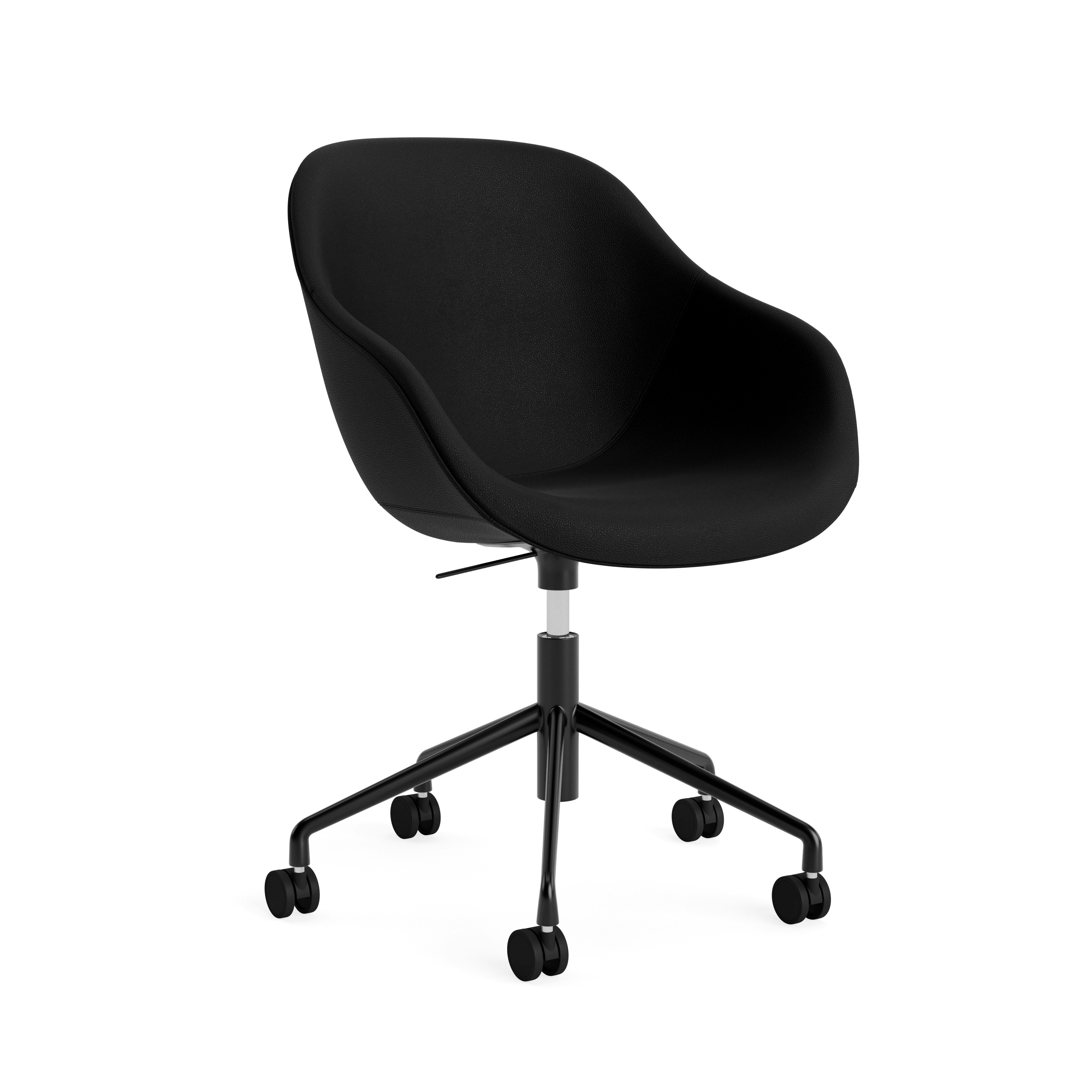 AAC 153 - Uph Task Armchair - Prone Leather, Obsidian - Black