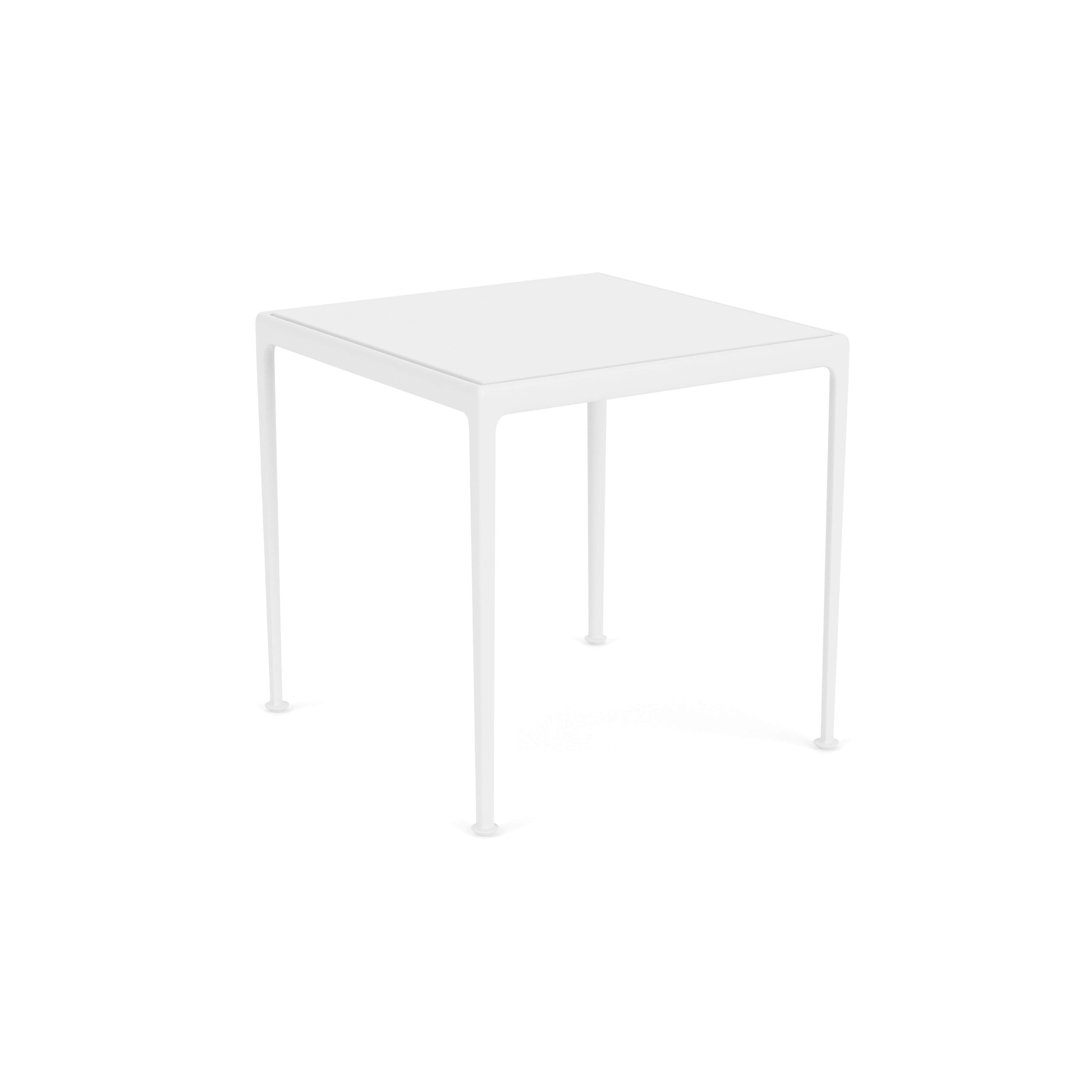 1966 Dining Table - 28x28, White, White Porcelain