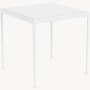 1966 Dining Table - 28x28, White, White Porcelain