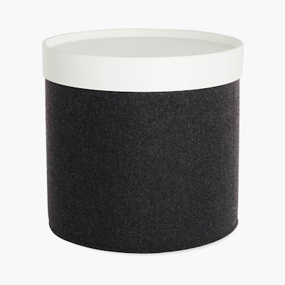 Drum Pouf Tray, High