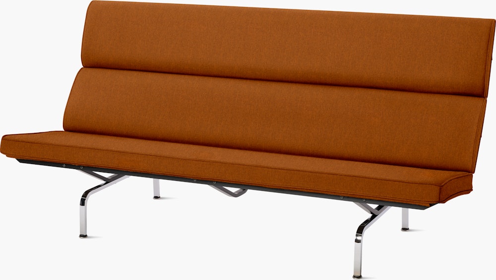 Eames Sofa Compact in Mode Rust