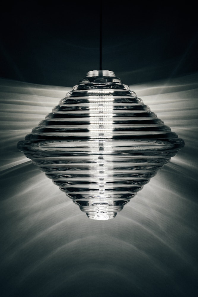 Press Pendant Cone Clear LED