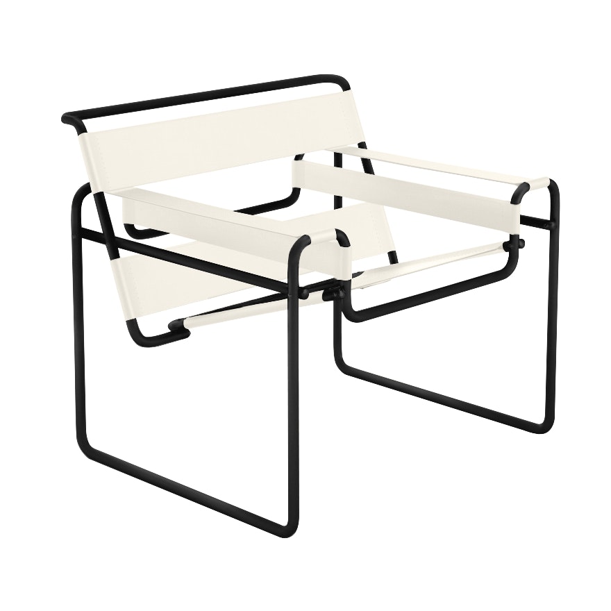 Wassily Chair - white,  black