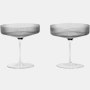 Ripple Champagne Saucers - Set of 2