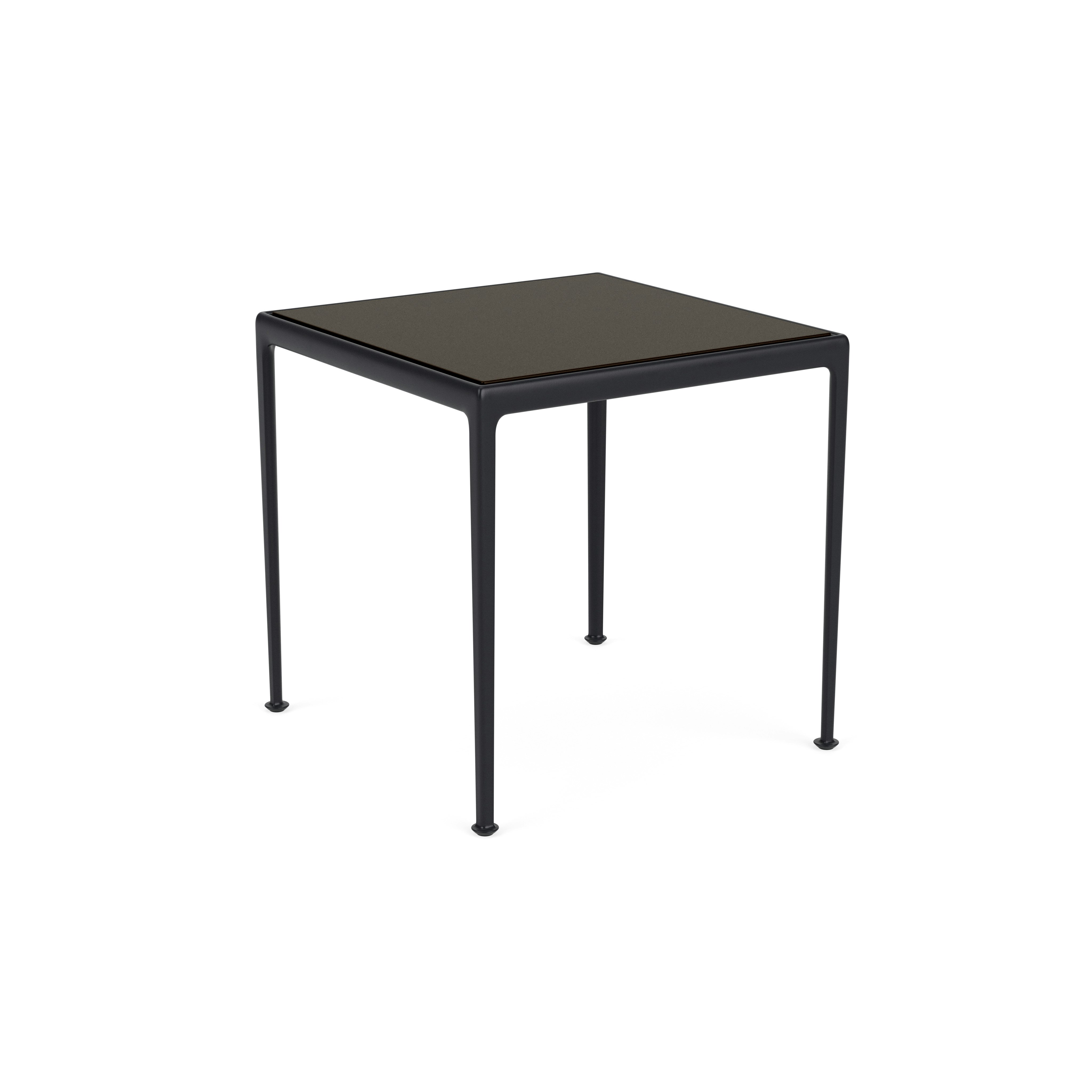 1966 Dining Table - 28x28, Onyx, Dark Bronze Porcelain