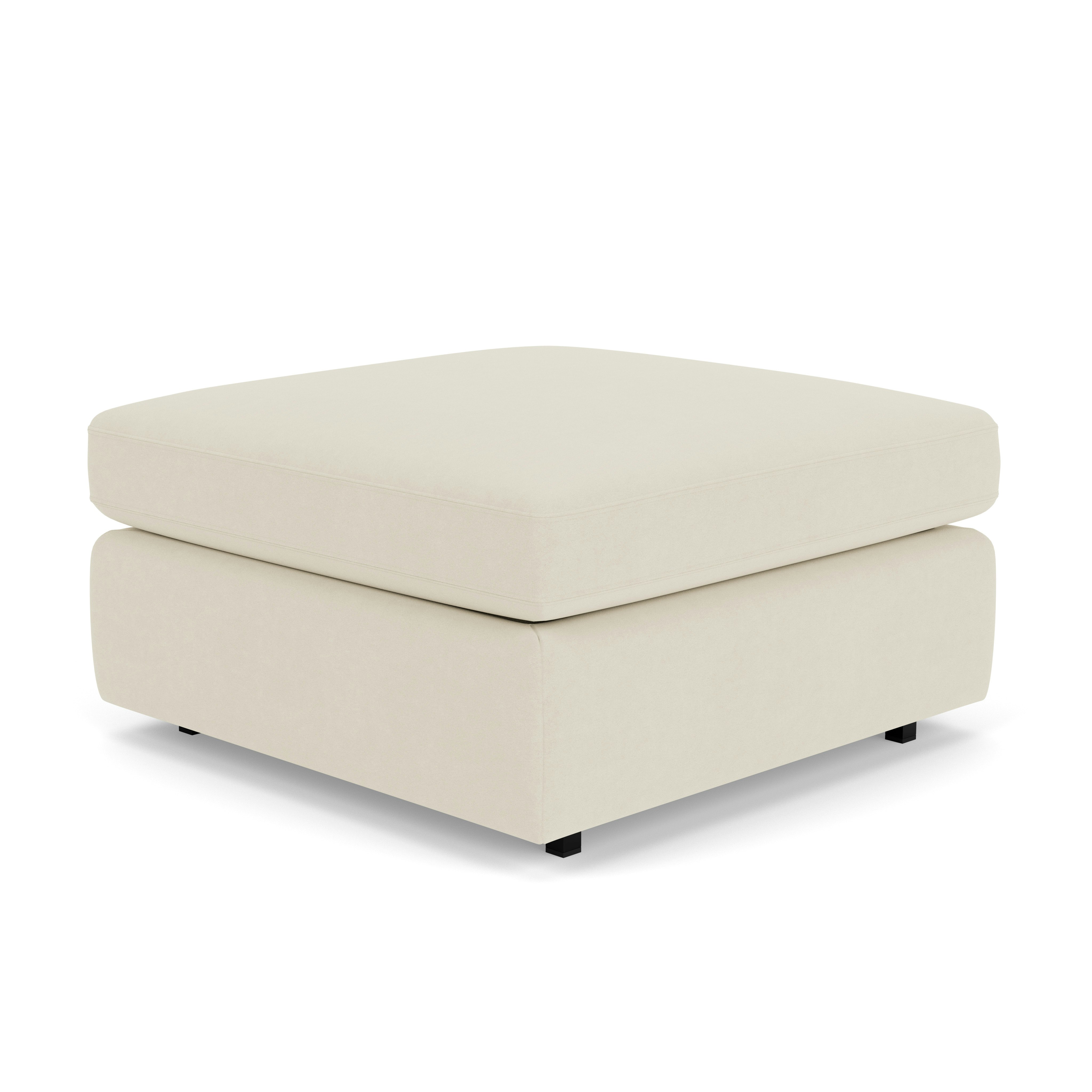 Pfister Ottoman - Ultrasuede, Cement