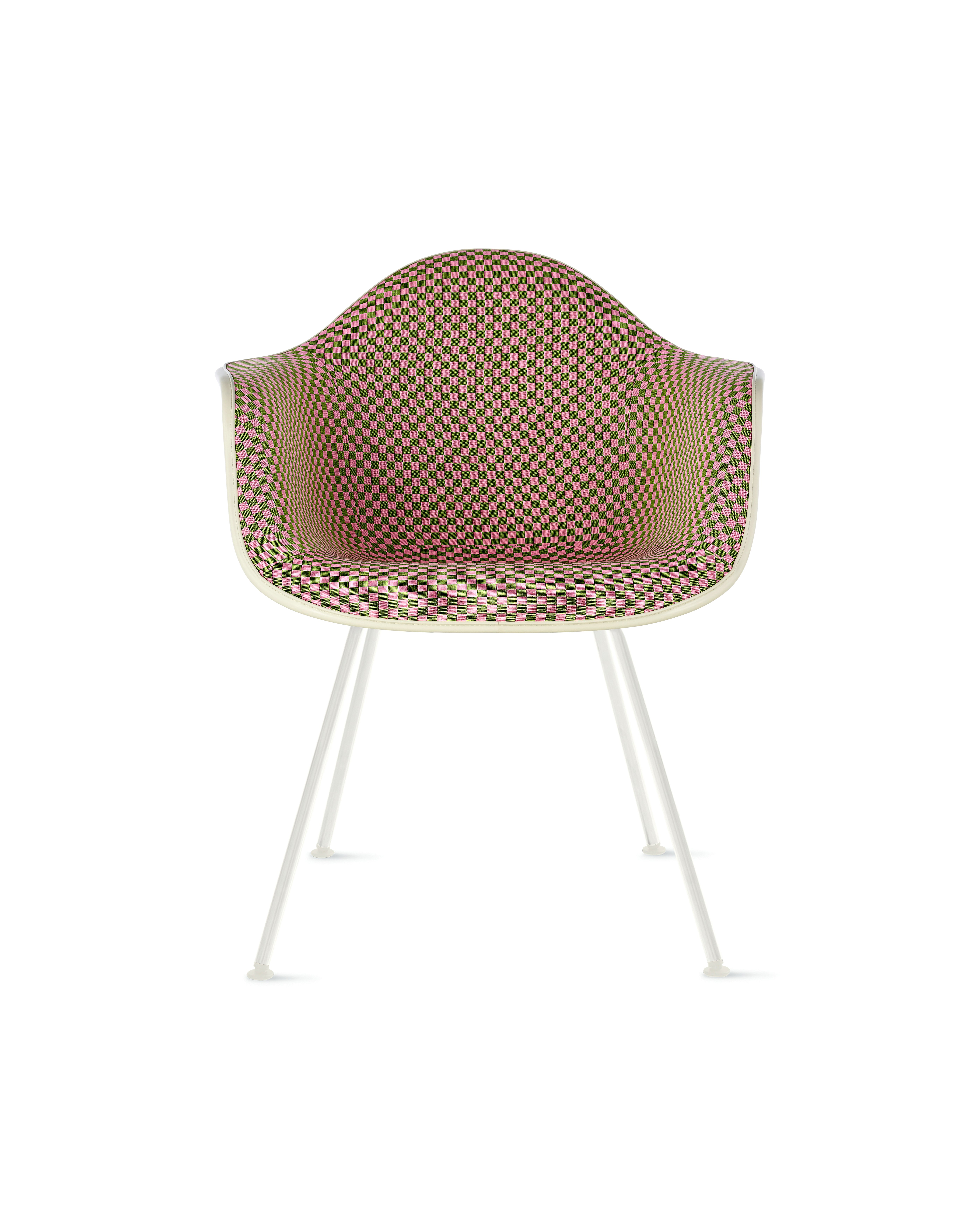 Eames Upholstered Molded Plastic Armchair