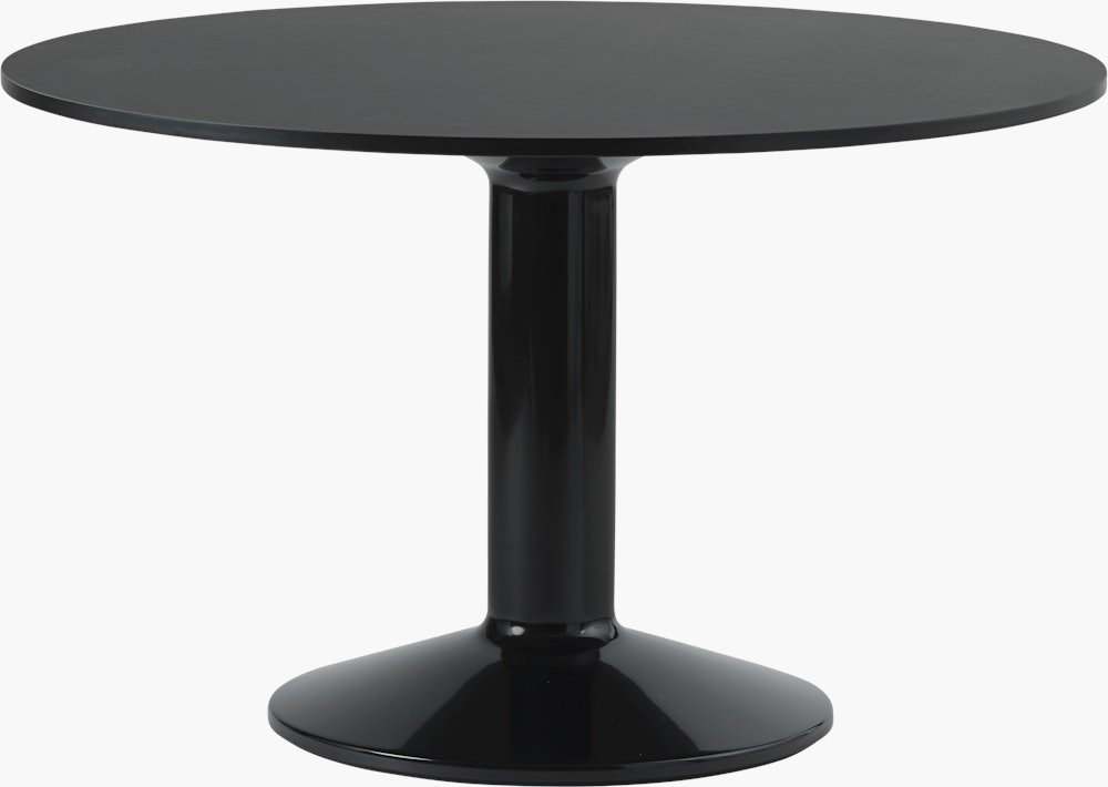 Midst Table - 47.25", Black Linoleum / Black"