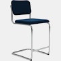 Cesca Stool Fully Upholstered, Knoll Velvet, Aviator, Counter
