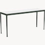 1966 Collection Porcelain Dining Table - 60" x 18"", White / Green"