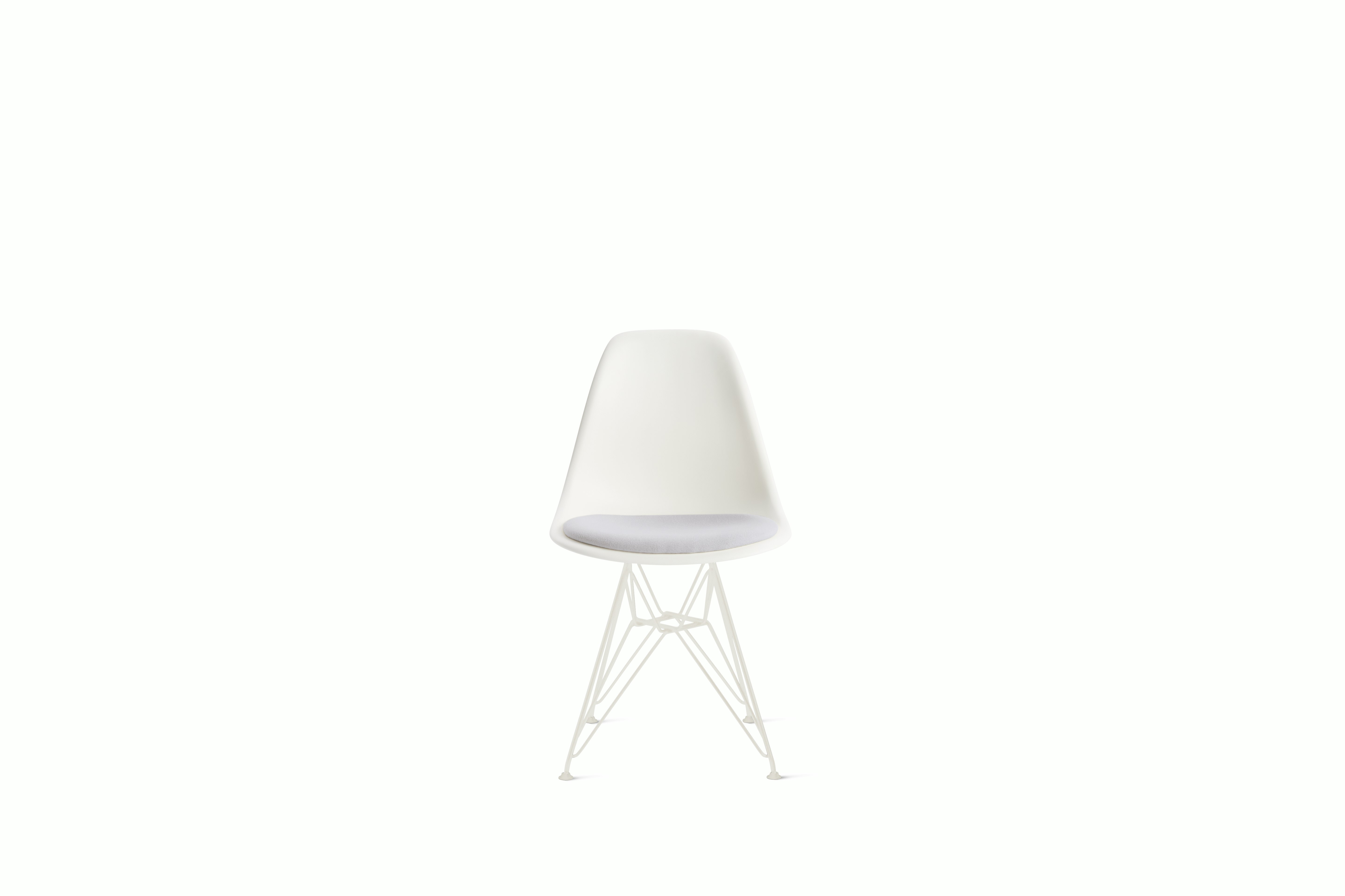 Eames Recycled Plastic Side Chair with Seat Pad