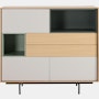 Aura Cabinet - Oak,  Moss/Green