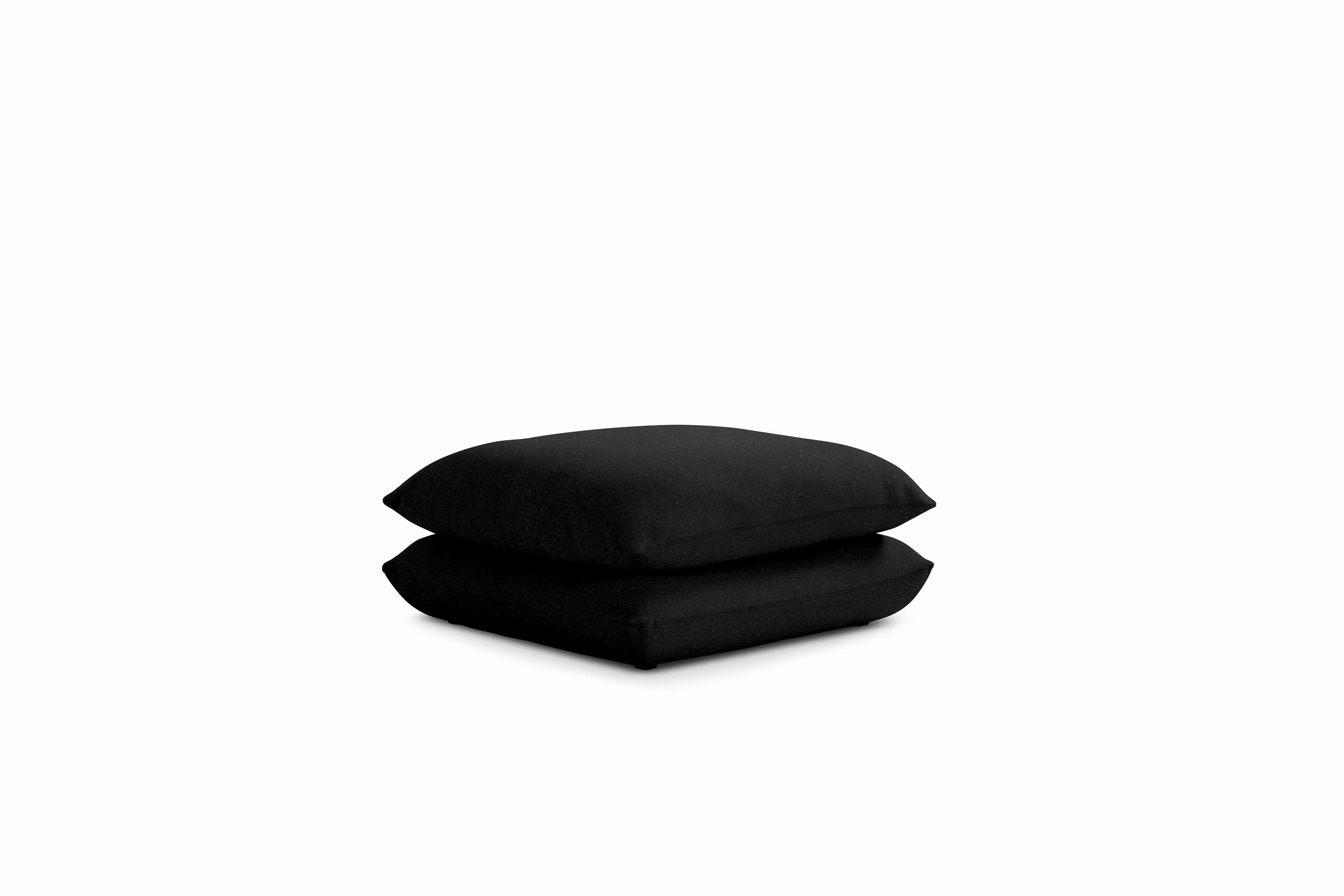 Pillo Ottoman - Standard or Deep Iseo  Black