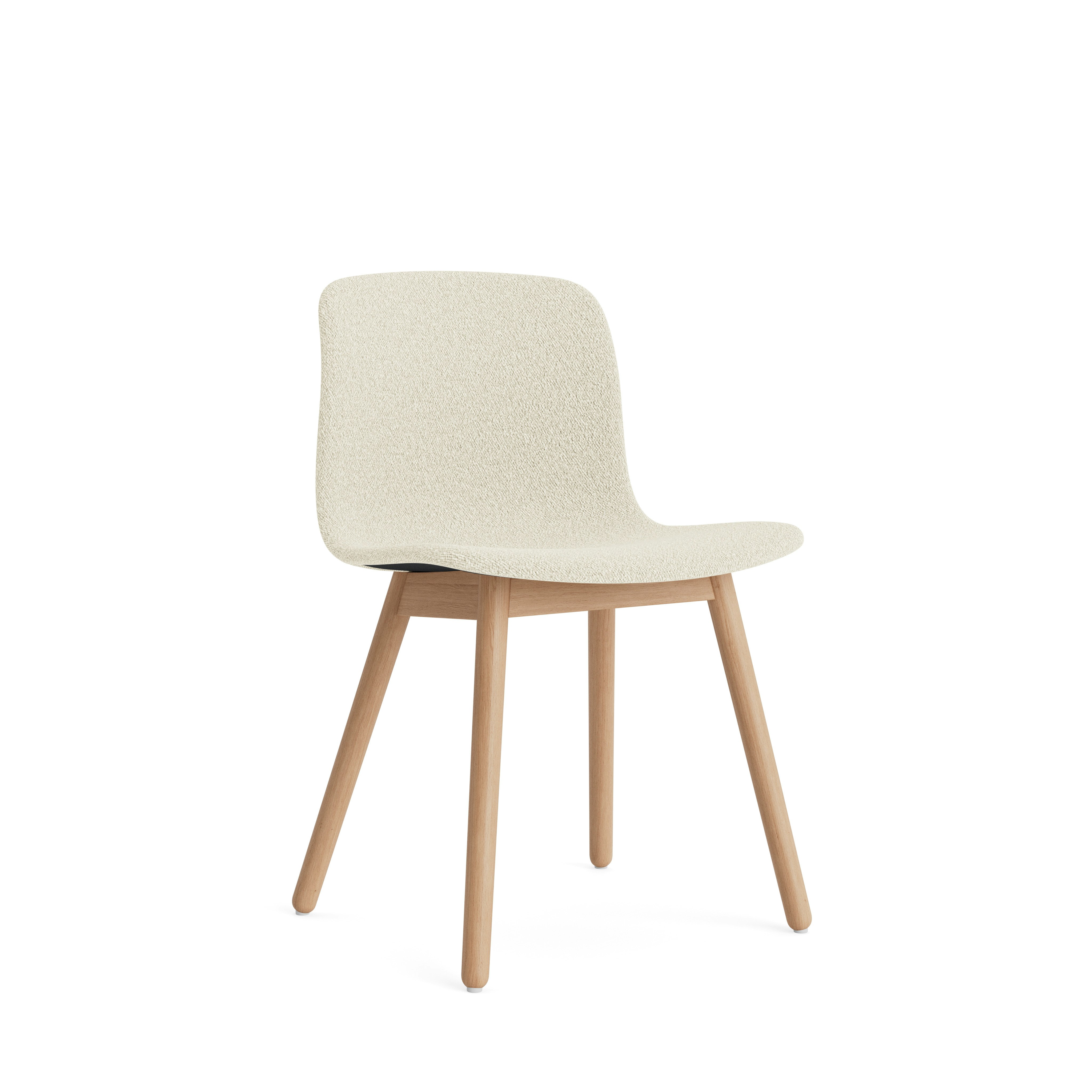 AAC 13 Side Chair - Side Chair, Flamiber, A5 Cream, Matte Lacquered Oak