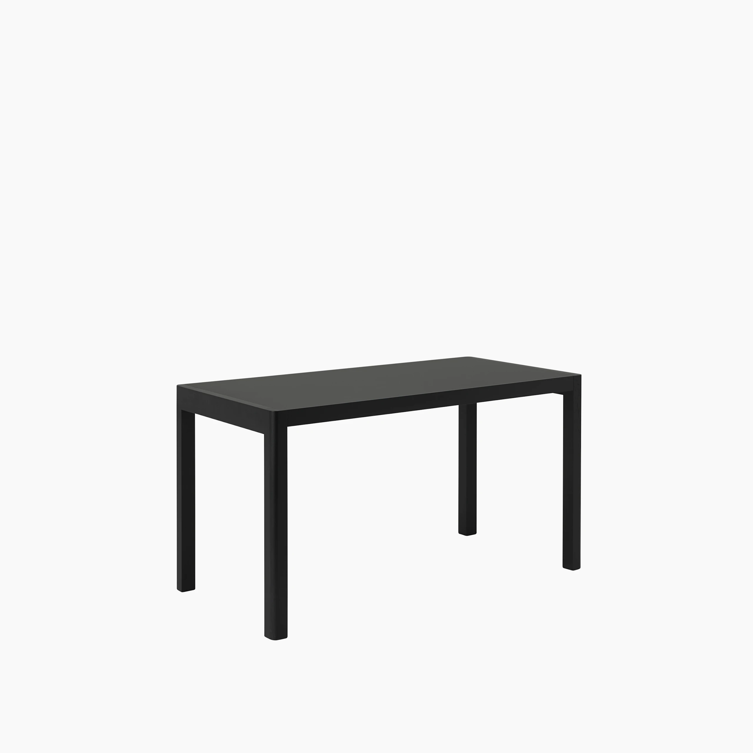 Workshop table 130x65 cm black linoleum black angle Muuto 5000x5000 hi res