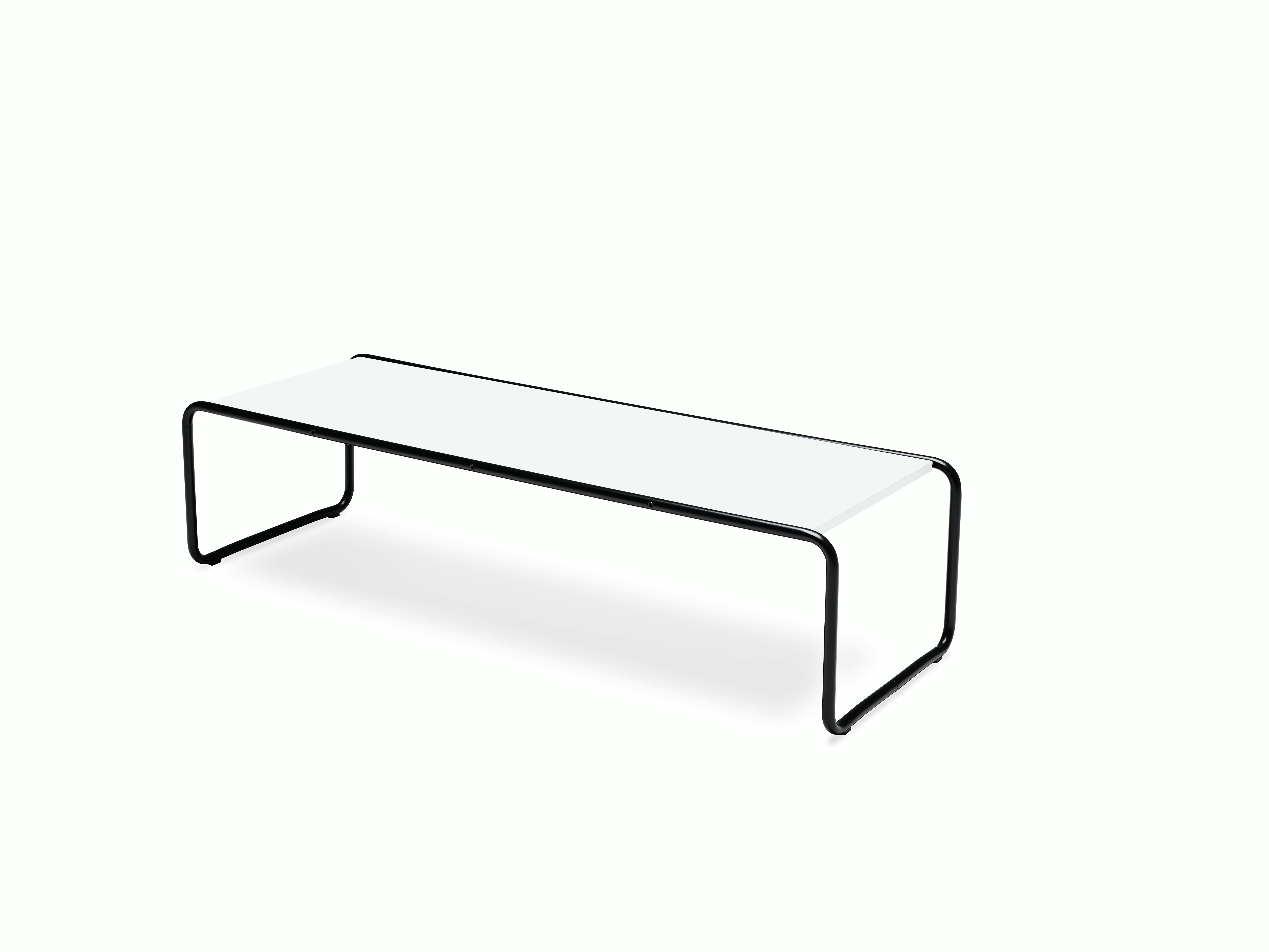Laccio Table - Large,  White,  Matte Black