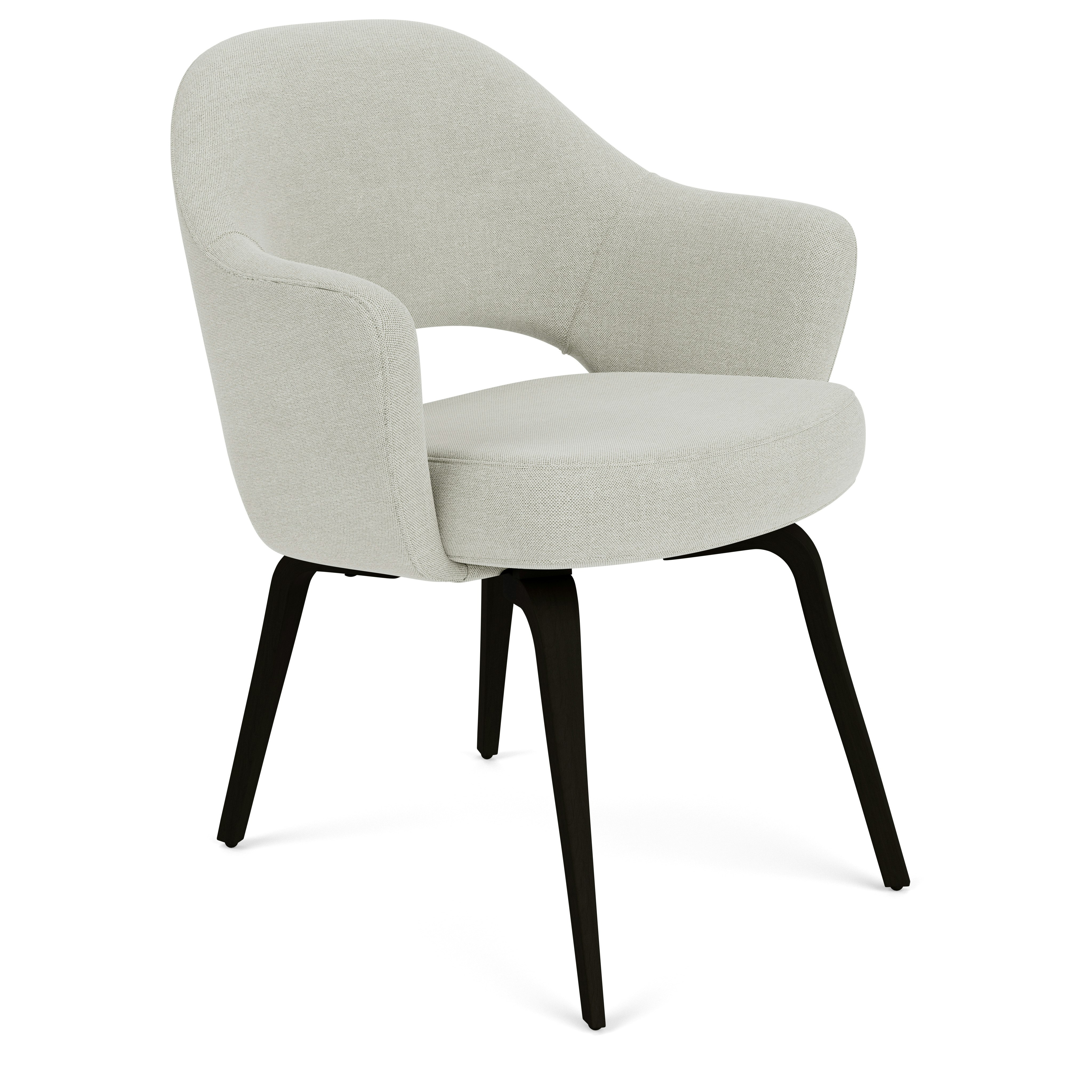 Saarinen Executive Armchair - Crossroad, Gravel, Ebonized Walnut
