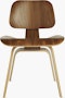 Eames Molded Plywood Dining Chair Wood Base (DCW), Non Upholstered