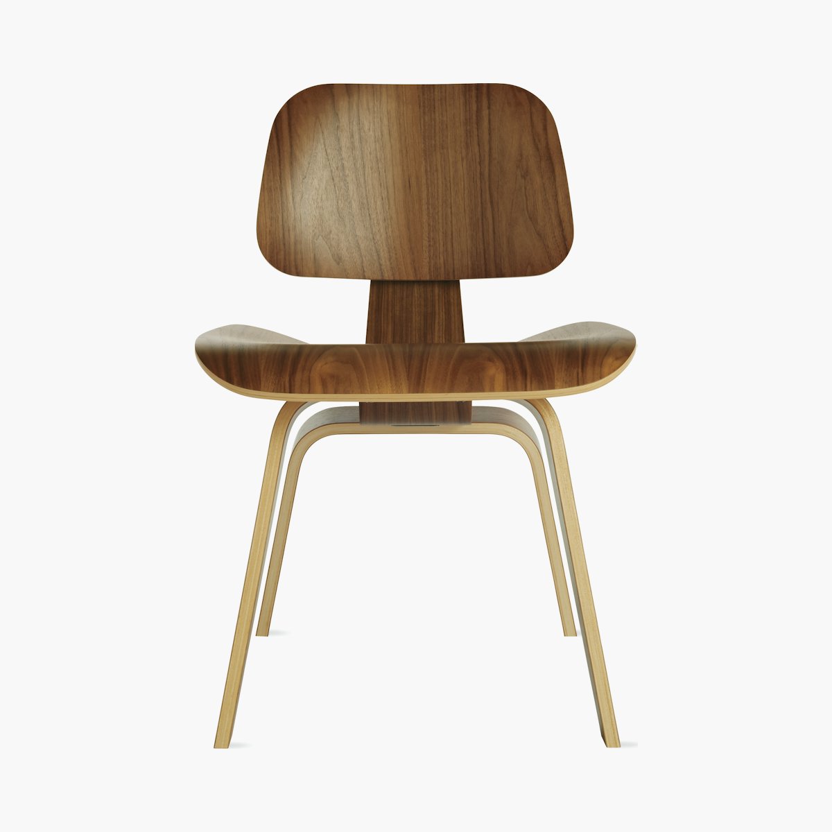 Eames Molded Plywood Dining Chair Wood Base (DCW), Non Upholstered