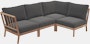 Tradition Outdoor Open Corner Sectional - Charcoal